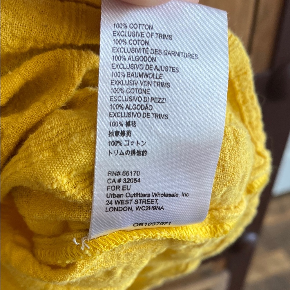 Free People Yellow Ruffled Crop Top - Picture 11 of 15